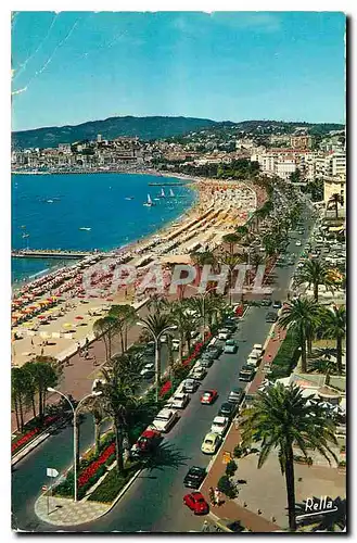 Ansichtskarte AK La Cote d'Azur Cannes A M Vue panoramique sur la promenade la Croisette et la Suquet