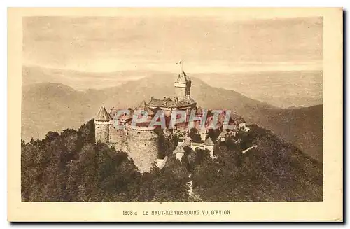 Cartes postales Le Haut Koenigsbourg vu d'avion