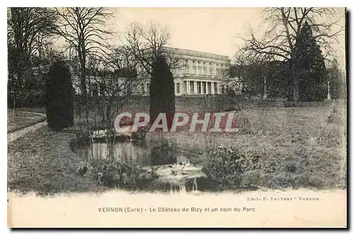 Cartes postales Vernon Eure Le Chateau de Bizy et un coin du Parc