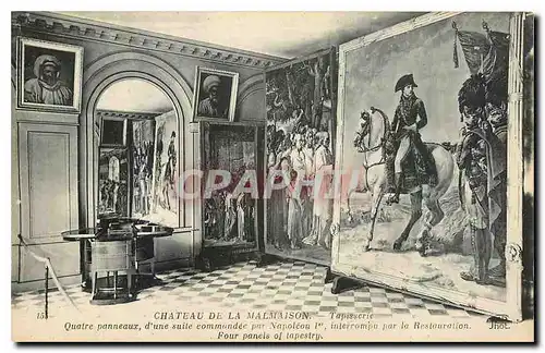 Cartes postales Chateau de Malmaison Tapisserie Quatre panneaux d'une suite commandee par Napoleon I