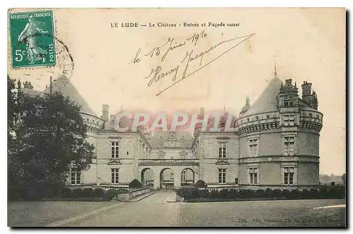 Cartes postales Le Lude Le Chateau Entree et facade ouest