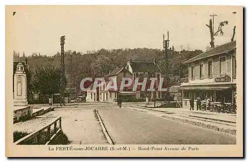 Ansichtskarte AK La Ferte sous Jouarre S et M Rond Point Avenue de Paris