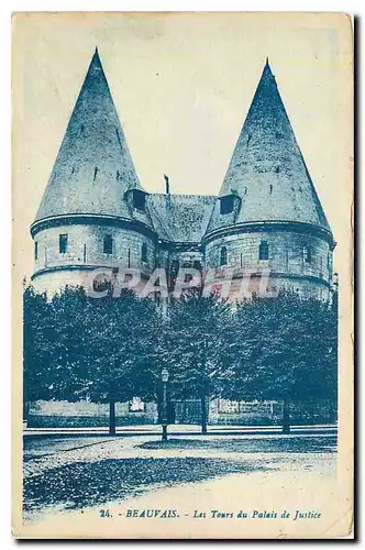 Cartes postales Beauvais Les Tours du Palais de Justice