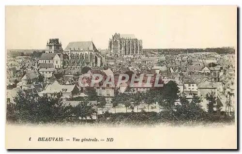 Cartes postales Beauvais Vue generale