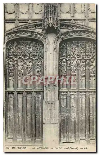 Ansichtskarte AK Beauvais La Cathedrale Portail nord detail