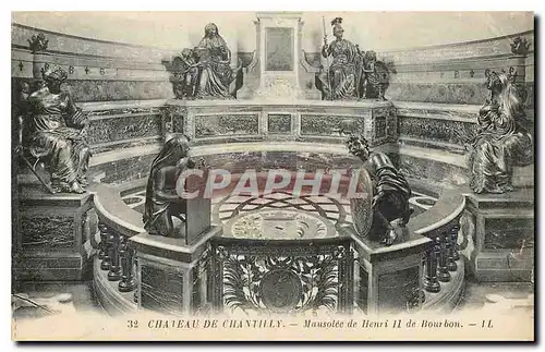 Cartes postales Chateau de Chantilly Mausolee de Henri II de Bourbon