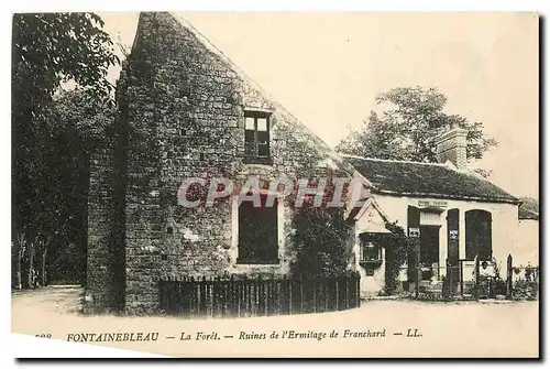 Cartes postales Fontainebleau La Foret Ruines de l'Ermitage de Franchard