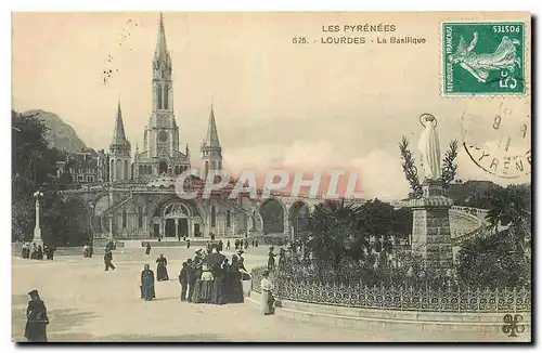 Cartes postales Les Pyrenees Lourdes La Basilique