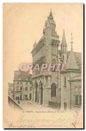 Cartes postales Dijon Eglise Notre Dame