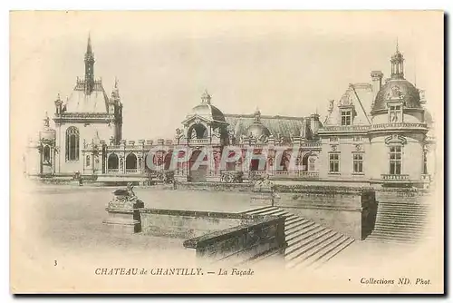 Ansichtskarte AK Chateau de Chantilly La Facade