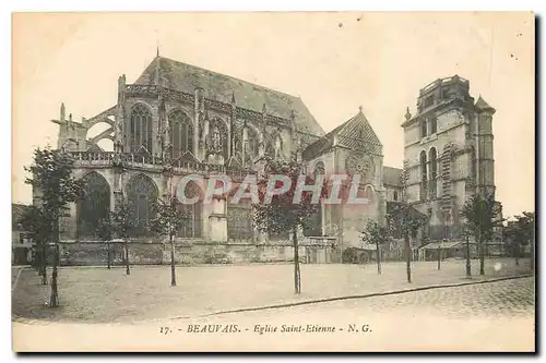 Cartes postales Beauvais Eglise Saint Etienne