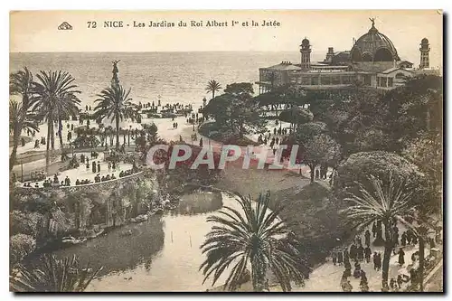 Ansichtskarte AK Nice Les Jardins du Roi Albert I et la Jetee