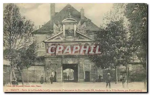 Cartes postales Nancy Porte de la Citadelle