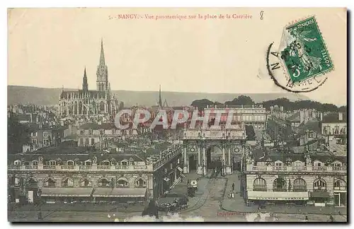 Cartes postales Nancy Vue panoramique sur la place de la Carriere