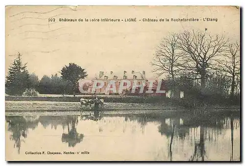 Cartes postales Chateaux de la Loire Inferieure Ligne Chateau de la Rochefordiere L'Etang