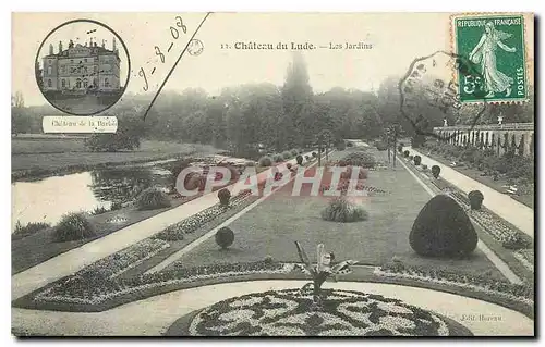 Cartes postales Chateau du Lude Les Jardins