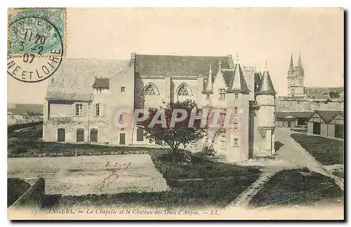 Cartes postales Angers la Chapelle et le Chateau des Ducs d'Anjou