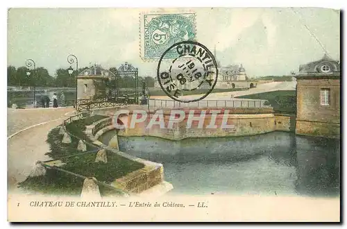 Cartes postales Chateau de Chantilly L'Entree du Chateau