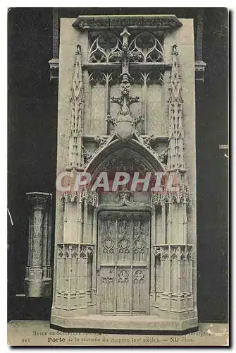 Cartes postales Bourges Porte de la sacristie du chapitre