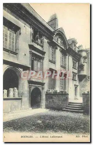 Cartes postales Bourges L'Hotel Lallemand