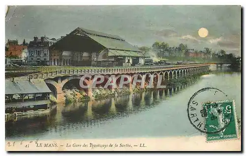 Cartes postales Le Mans La Gare des Tramways de la Sarthe