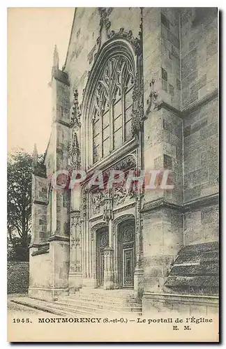 Cartes postales Montmorency S et O Le portail de L'Eglise