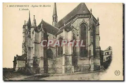 Cartes postales Montmorency Eglise St Martin L'Abside