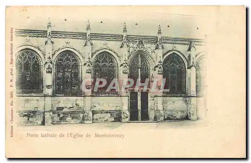 Cartes postales Porte laterale de l'Eglise de Montmorency