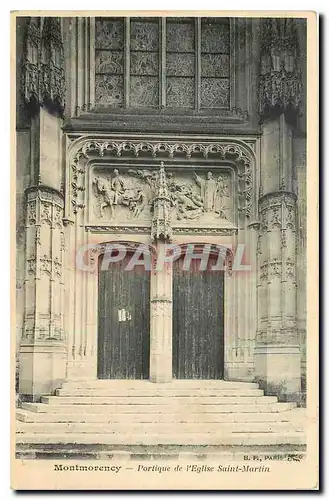 Cartes postales Montmotency Portique de l'Eglise Saint Martin