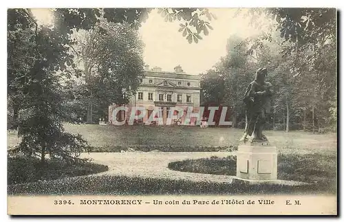 Cartes postales Montmorency Un coin du Parc de l'Hotel de Ville