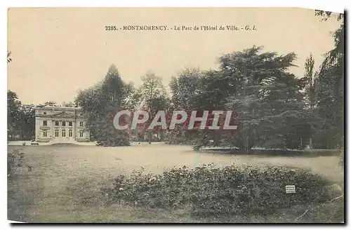 Cartes postales Montmorency Le Parc de l'Hotel de Ville