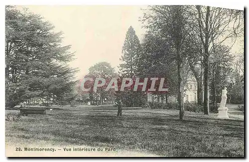 Cartes postales Montmorency Vue interieure du Parc