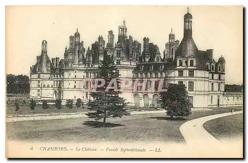 Ansichtskarte AK Chambord Le Chateau Facade Septentrionale