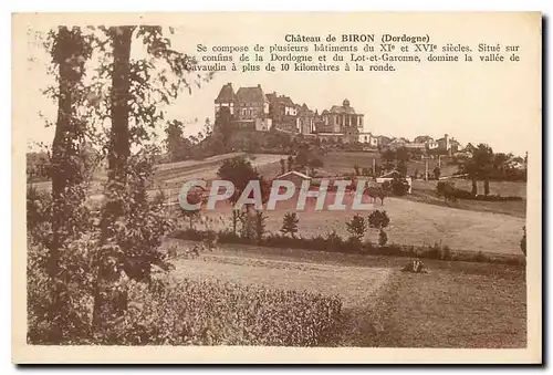 Cartes postales Chateau de Biron Dordogne