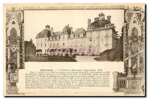 Cartes postales Cheverny le Chateau Monument historique