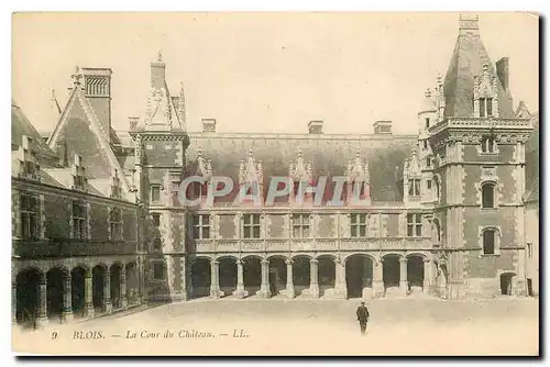 Cartes postales Blois la Cour du Chateau