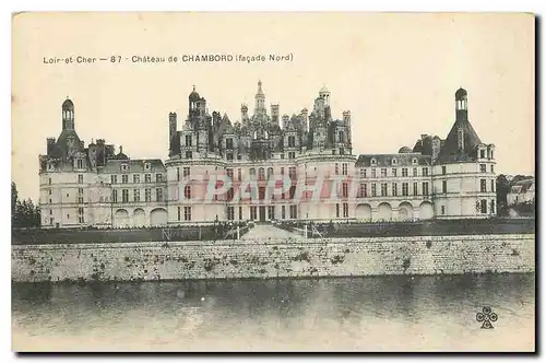 Ansichtskarte AK Loir et Cher Chateau de Chambord Facade Nord