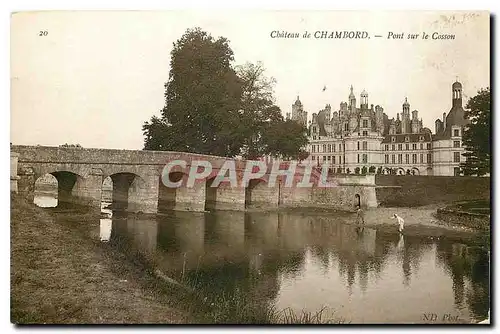 Ansichtskarte AK Chateau de Chambord Pont sur le Cosson