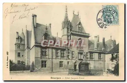 Cartes postales Bourges Hotel Jacques Coeur
