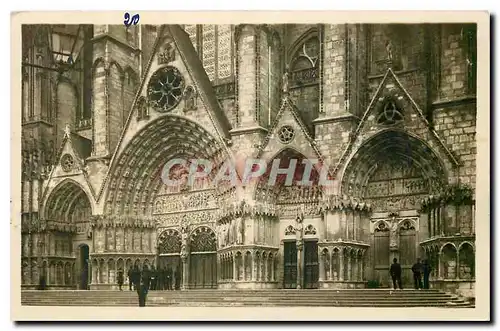 Ansichtskarte AK Bourges Cher Portail de la Cathedrale