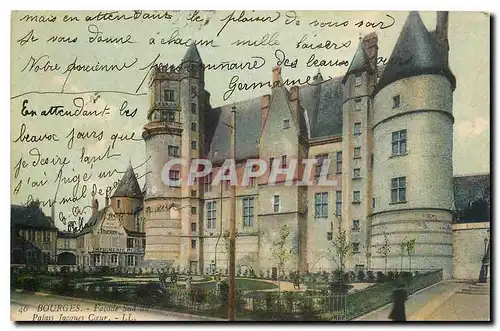 Cartes postales Bourges Facade Sud au Palais Jacques Coeur