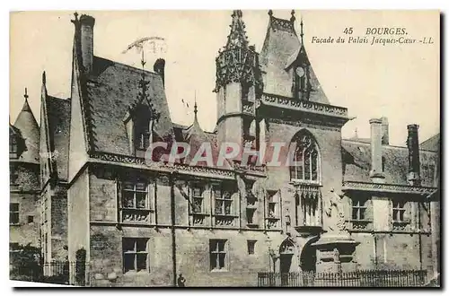 Cartes postales Bourges Facade du Palais Jacques Coeur