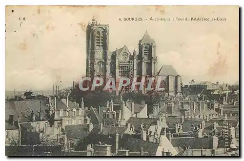 Ansichtskarte AK Bourges vue prise de la Tour du Palais Jacques Coeur