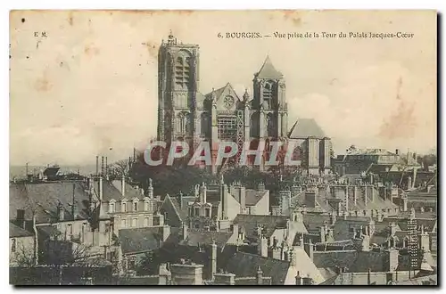 Cartes postales Bourges vue prise de la Tour du Palais Jacques Coeur