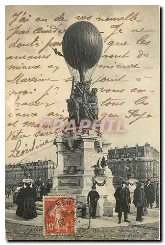 Cartes postales Neuilly A la memoire des aeronautes Aviation