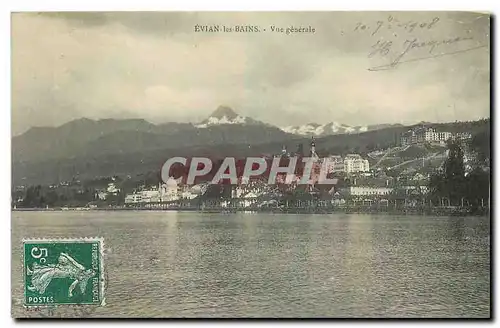 Cartes postales Evian les Bains vue generale