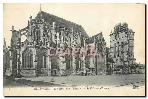 Cartes postales Beauvais l'Eglise Saint Etienne