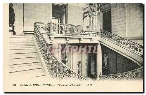 Cartes postales Palais de Compiegne l'Escalier d'Honneur