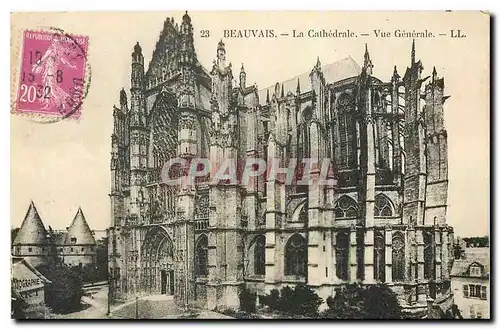 Ansichtskarte AK Beauvais la Cathedrale vue generale