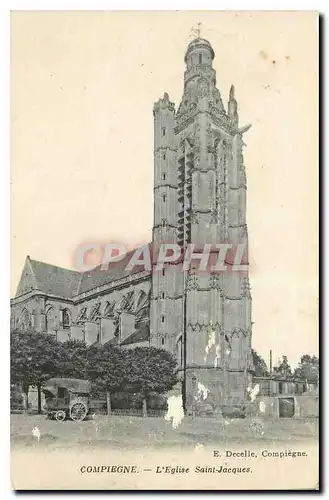 Cartes postales Compiegne l'Eglise Saint Jacques